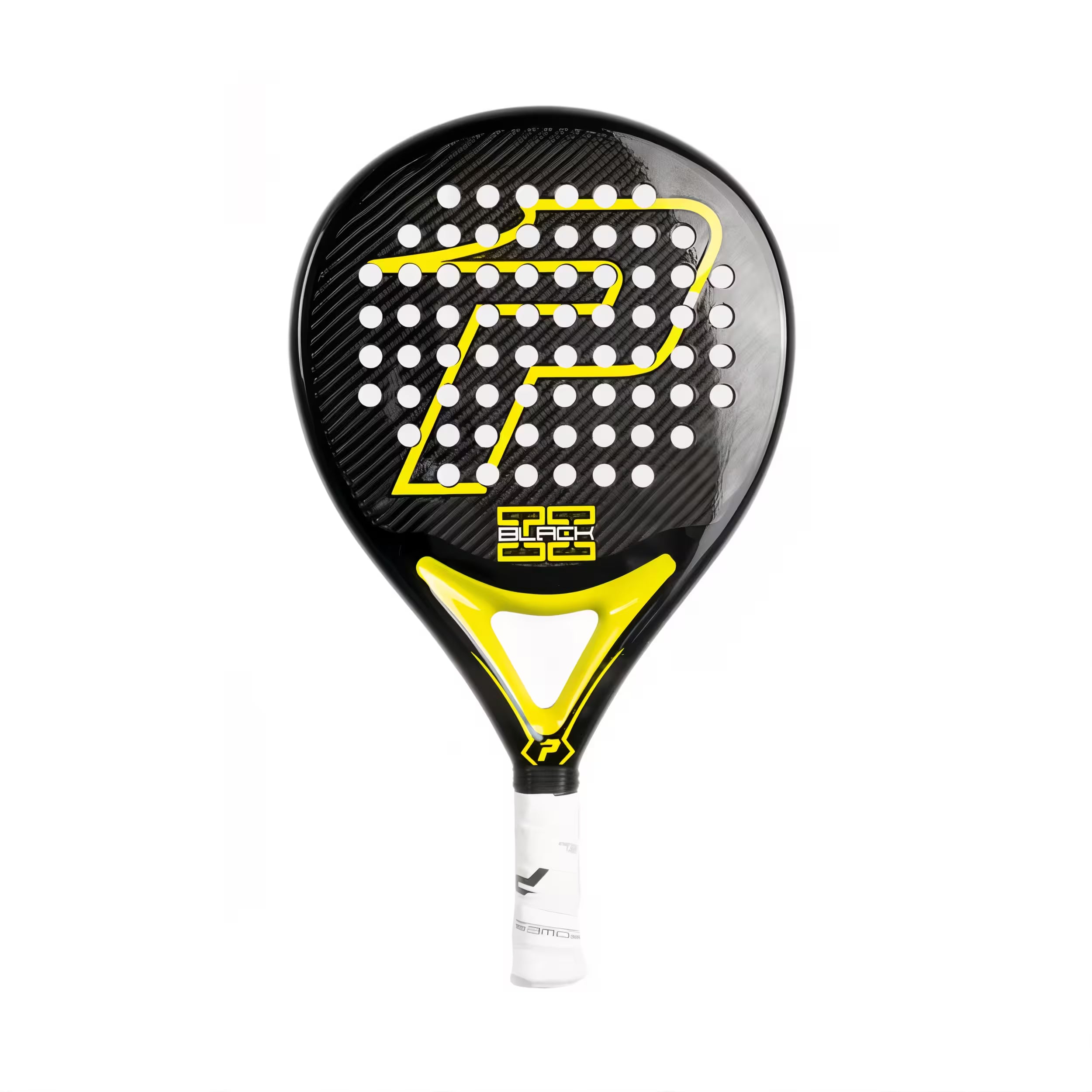 Pala Power Padel Black Brillo 2 Yellow