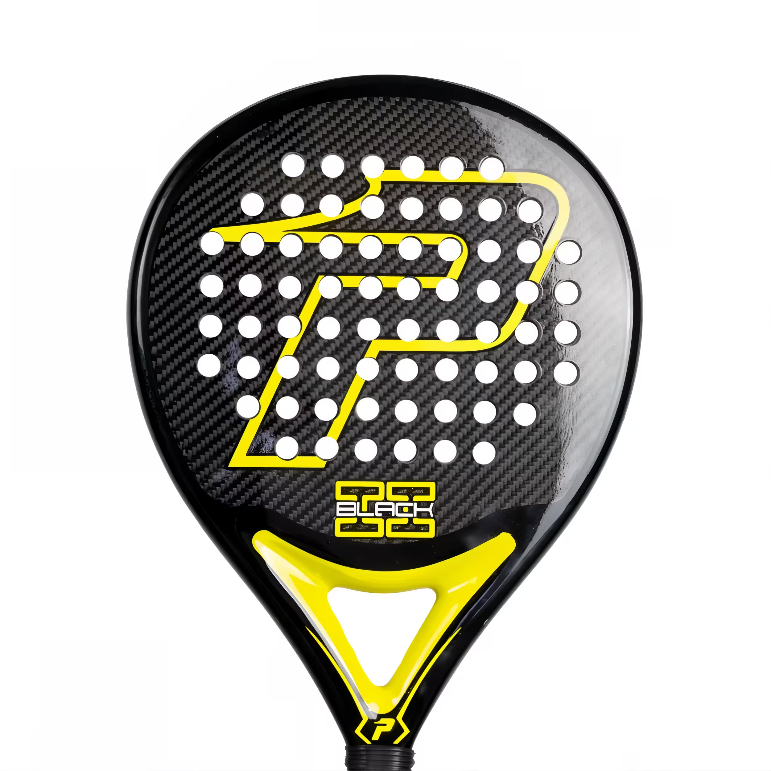 Pala Power Padel Black Brillo 2 Yellow